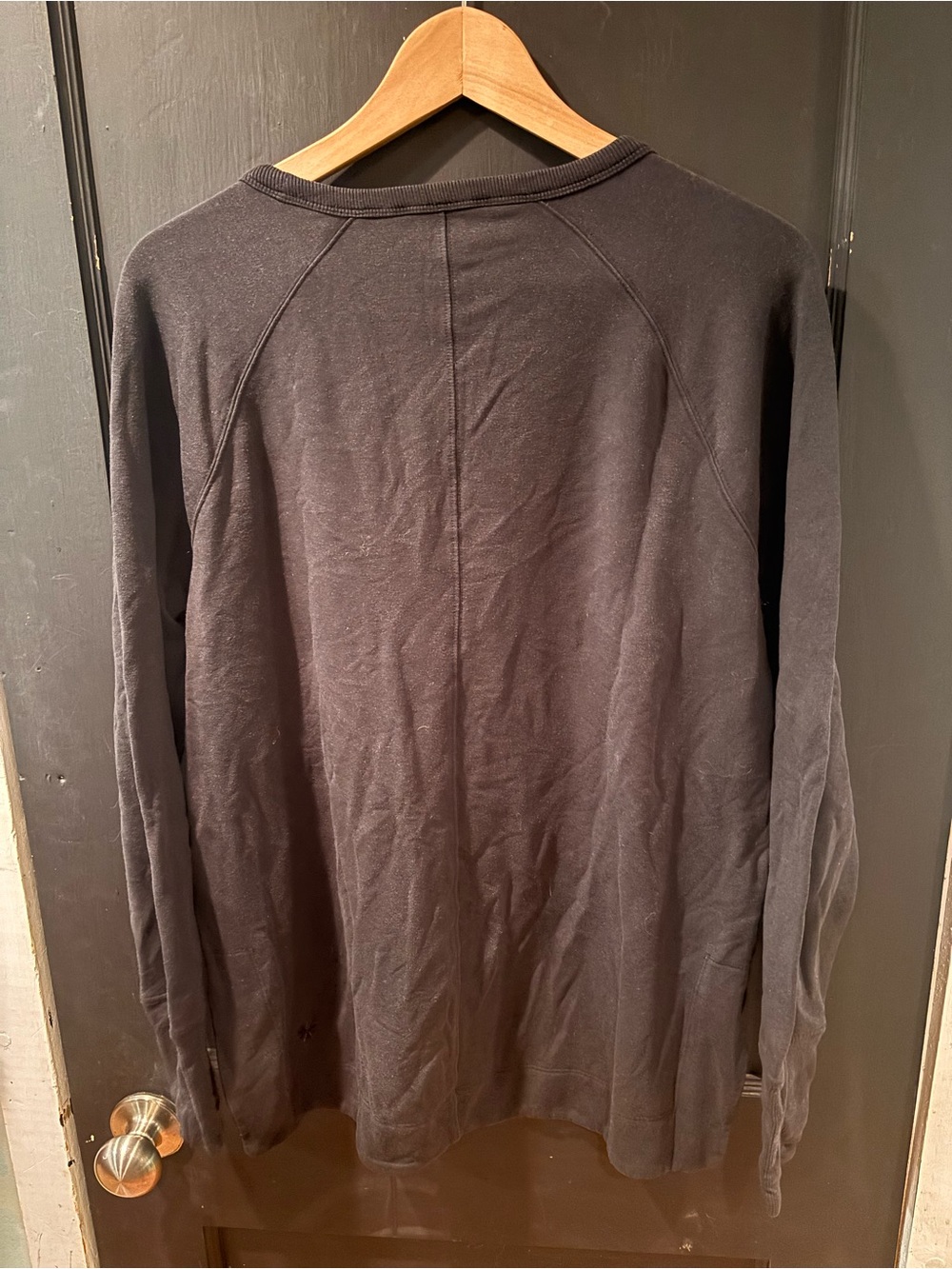 Athleta Black Cozy Karma Sweatshirt Pullover Top Women’s Medium - Picture 4 of 4